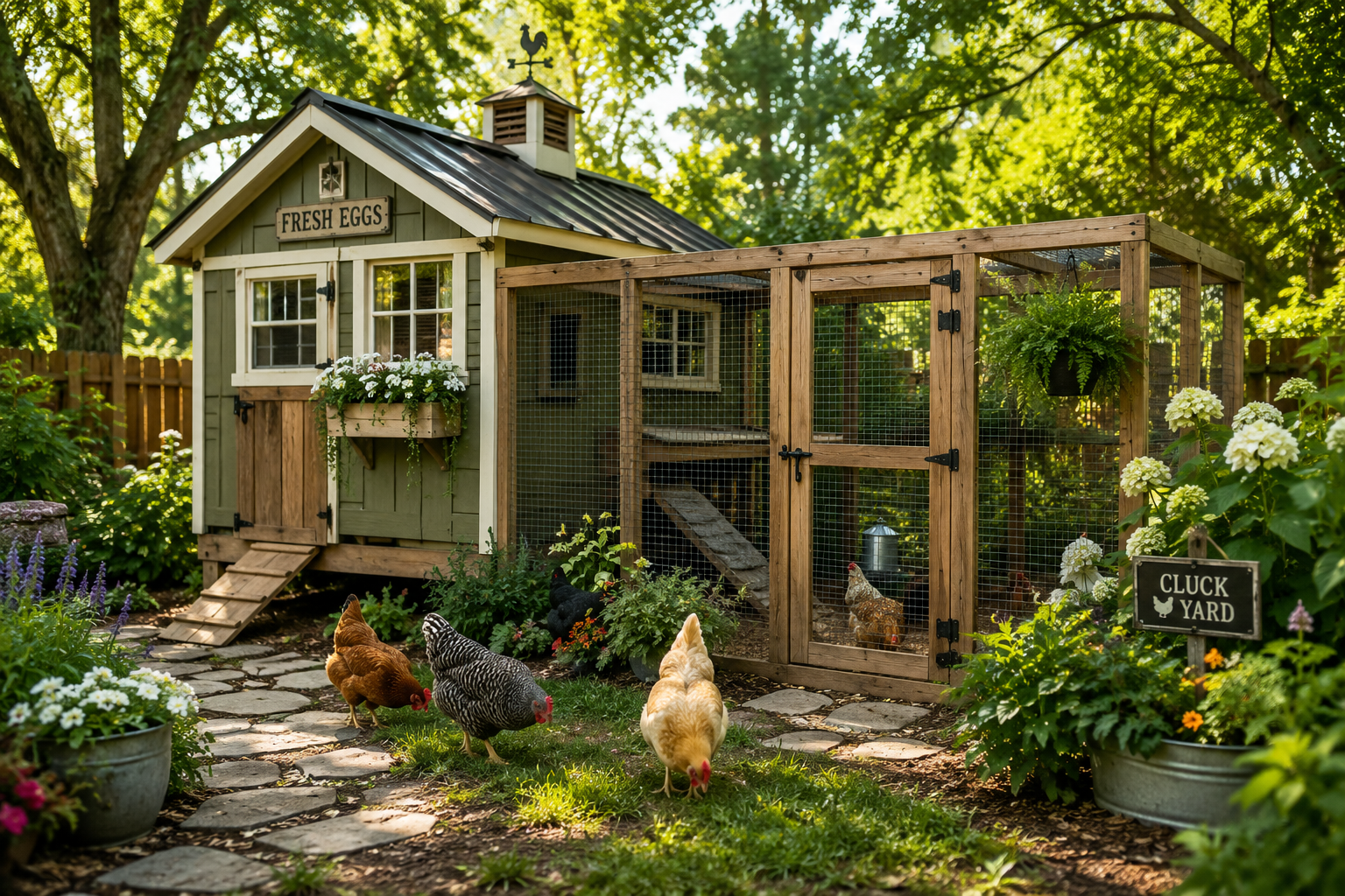 Aménager un poulailler extérieur dans son jardin : conseils pratiques pour des poules en bonne santé