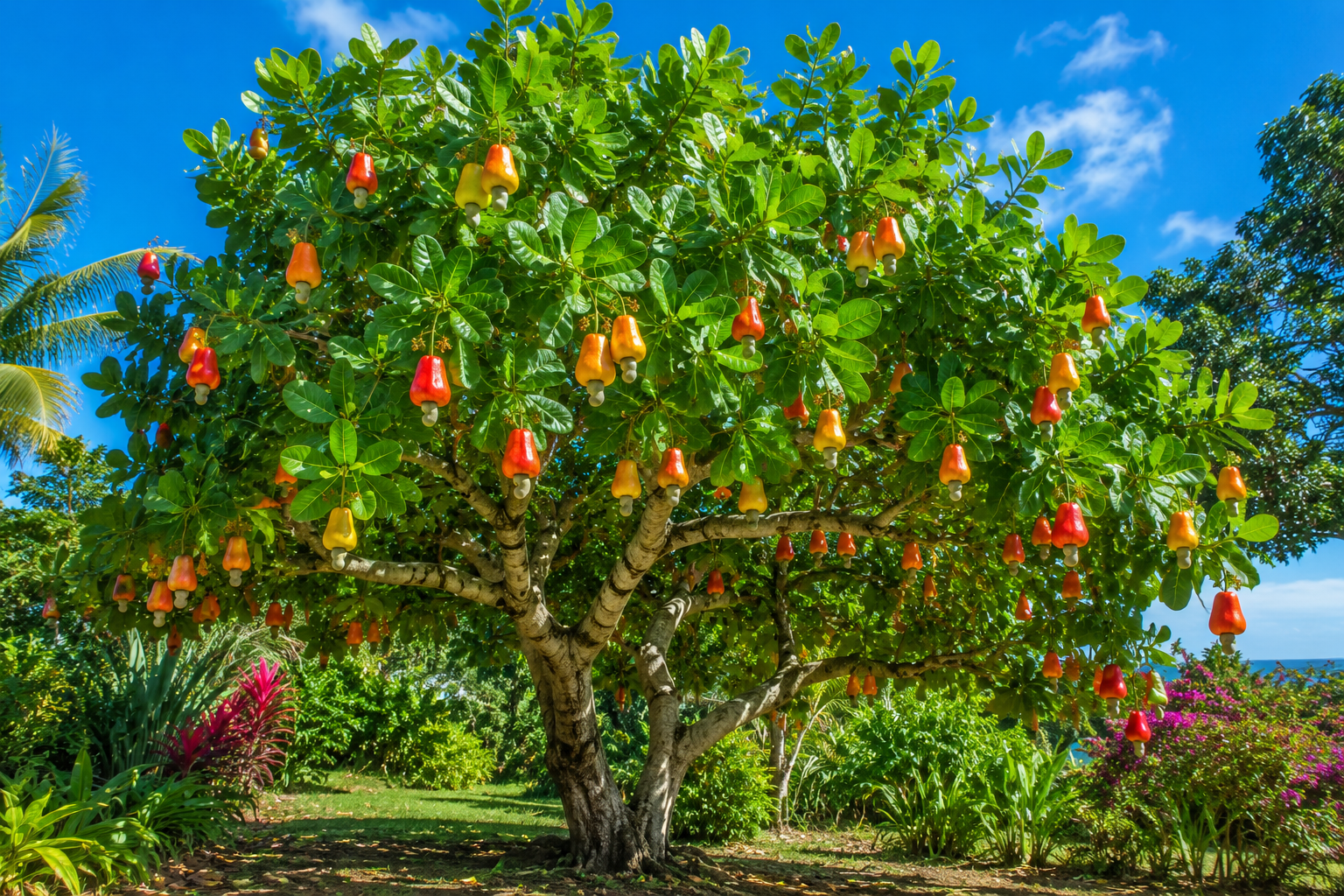 Arbre à noix de cajou : culture, particularités et secrets de l’anacardier