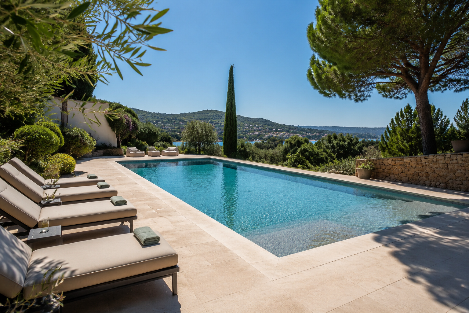 Concevoir une piscine à Cavalaire-sur-Mer : terrain, budget, règles et choix pratiques