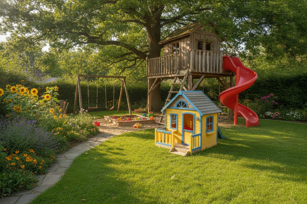 Cabane extérieure pour enfant : bien choisir entre maisonnette, pilotis, bois ou plastique