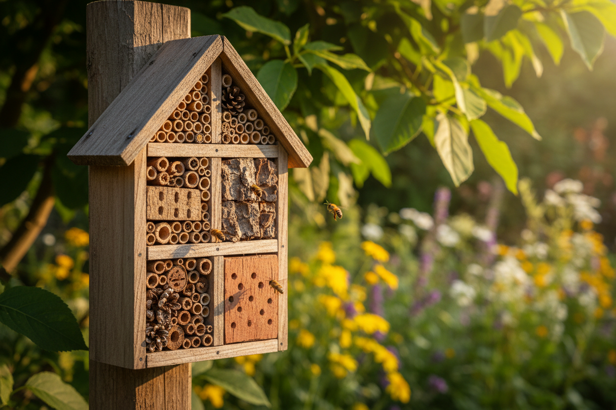 Fabriquer une maison à insectes efficace pour aider la biodiversité au jardin