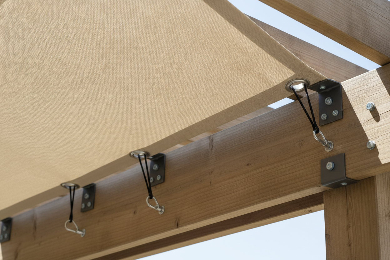 Comment fixer une bâche de pergola efficacement sans qu’elle ne se déchire