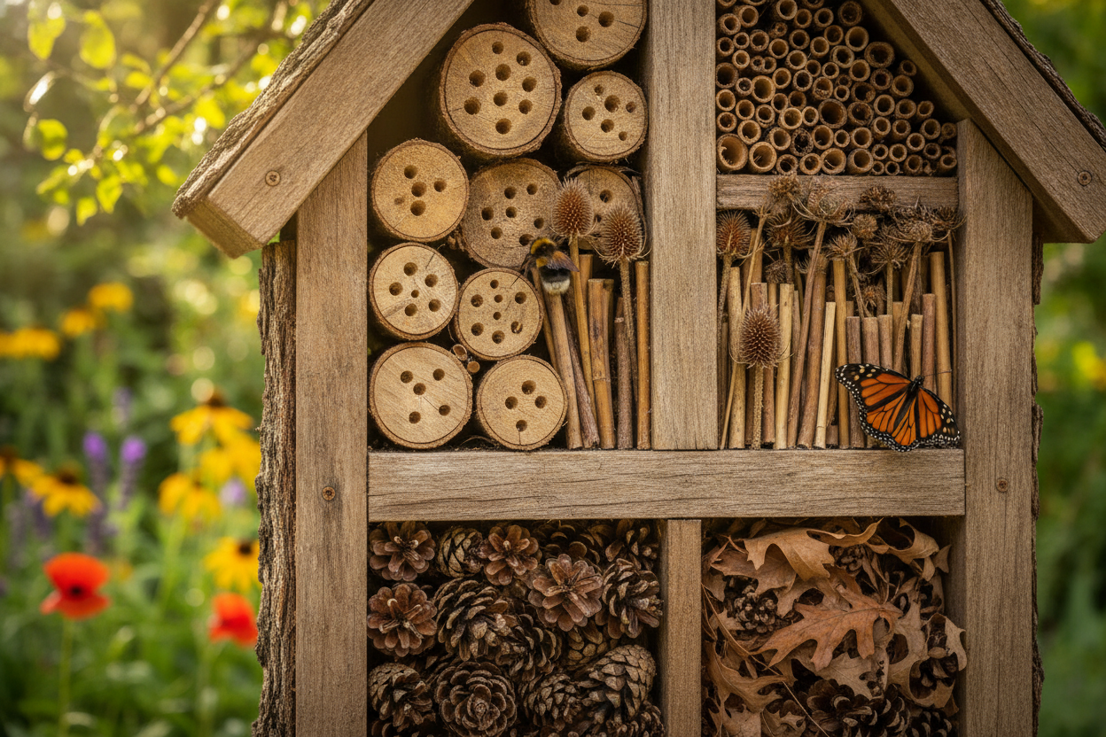 Maison à insectes DIY : comment fabriquer un abri vraiment utile au jardin