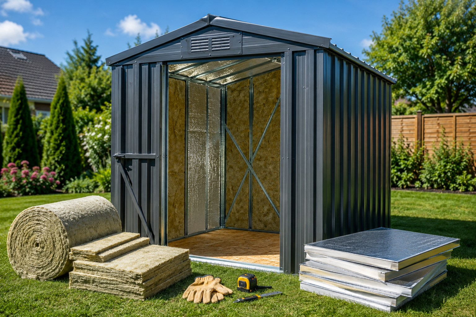 Comment isoler un abri de jardin en métal efficacement sans se tromper