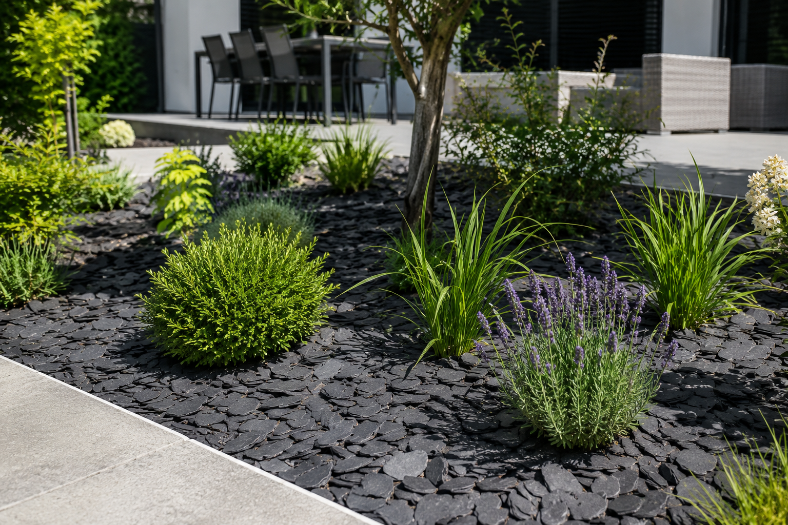 Paillage ardoise au jardin : avantages, pose, quantité et conseils pour bien choisir