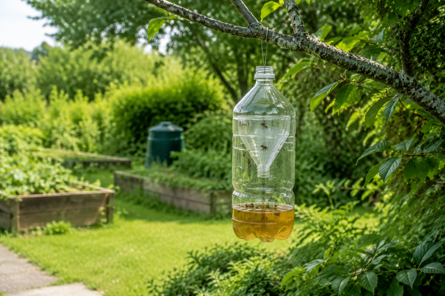 Fabriquer un piège à guêpes maison efficace sans nuire aux abeilles