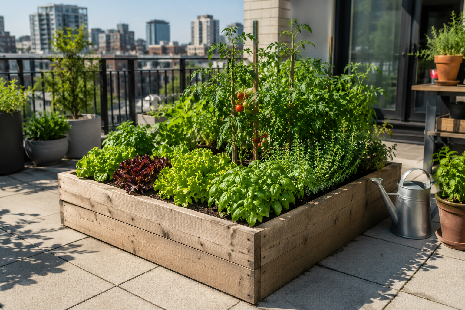 Potager en carré sur terrasse : bien démarrer, éviter les erreurs et récolter facilement