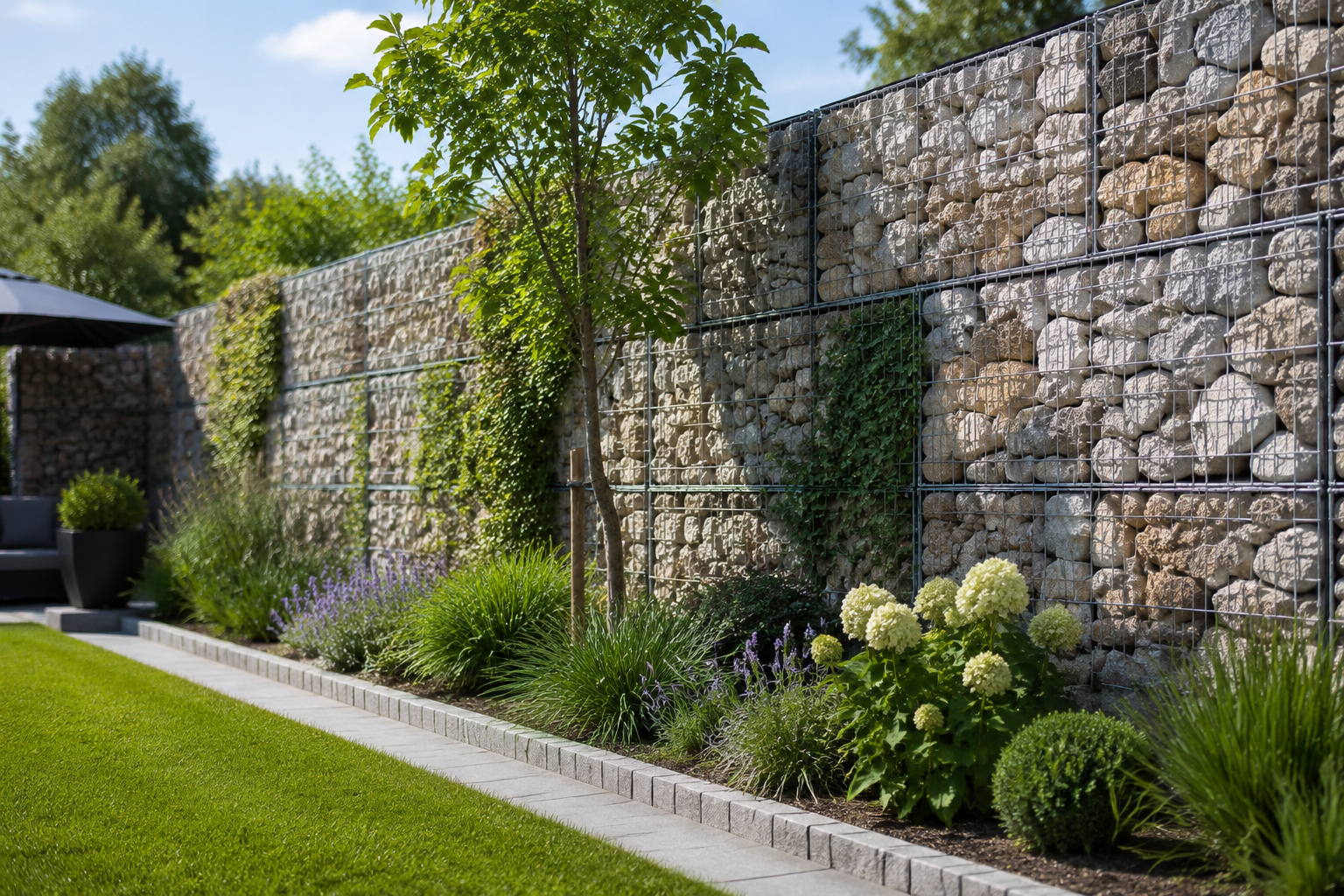 Prix des gabions au m² : budget réel pour un muret, une clôture ou un soutènement