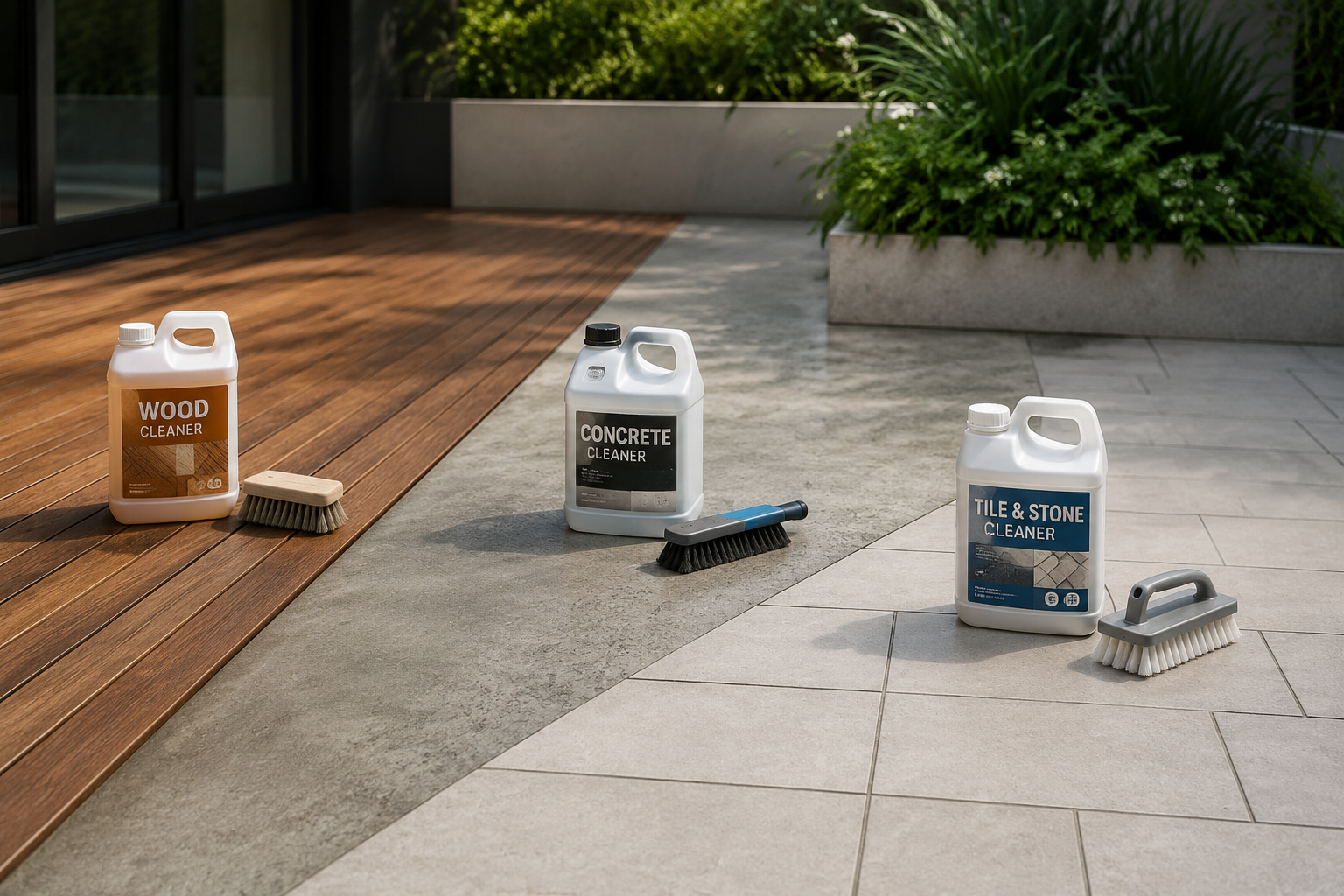 Quel produit choisir pour nettoyer une terrasse sans abîmer le revêtement
