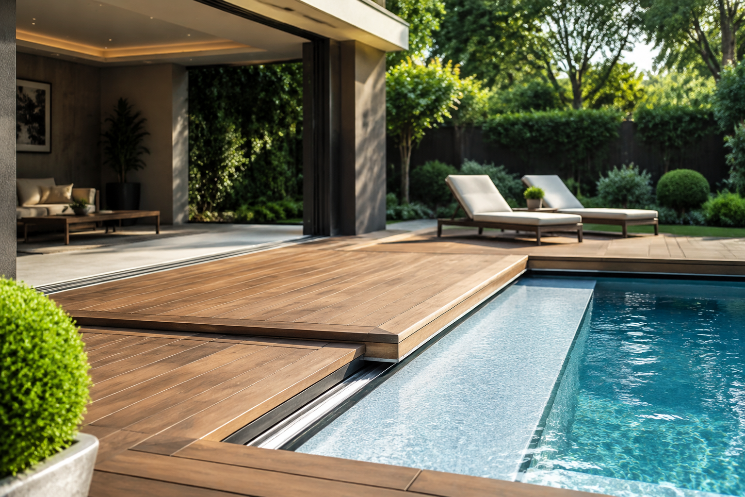 Terrasse coulissante pour piscine : fonctionnement, prix et conseils pour bien choisir